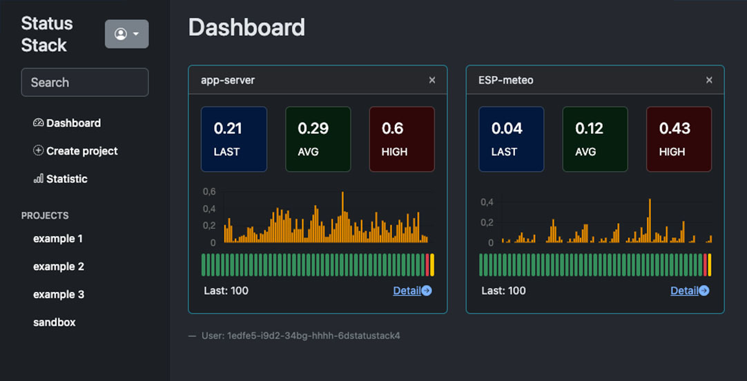 Evelog screenshot